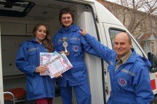 Наша "Скорая" стала третьей на окружных соревнованиях