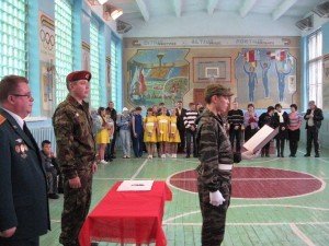 Присяга в клубе "Русич"