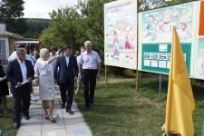 губернатор Свердловской области Е. В. Куйвашев в оздоровительном лагере "Чайка"