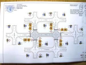 Схема ремонта дороги - 1 этап