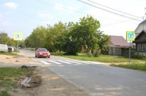 Новенький пешеходный переход пер. Почтовый - ул. К. Либкнехта