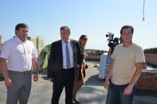 На крыше школы