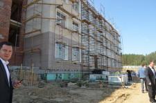 На школе появилась облицовка