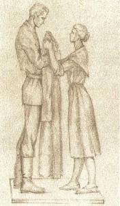 Эскиз "Памятника шинели"