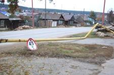 Снесенный газопровод на ул. Энгельса