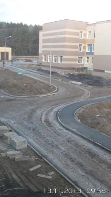 Дорога в микрорайоне