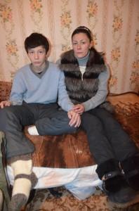 Джонибек Амиджонов с мамой Татьяной
