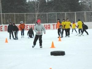 Эстафета юных конькобежцев