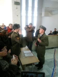 Саша на присяге