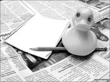 газетная утка