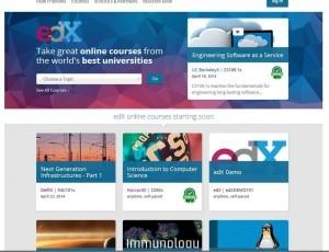 Интерфейс сайта edX