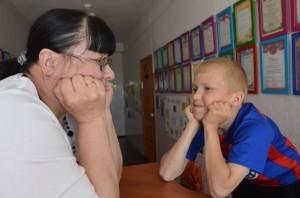 Александра Викторовна с одним из воспитанников