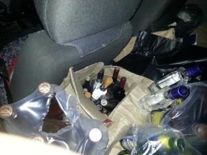 Изъятая партия паленого алкоголя