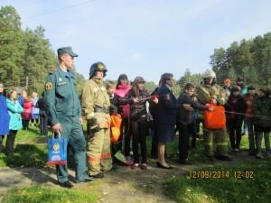 Пожарные учения в п. Школьный 