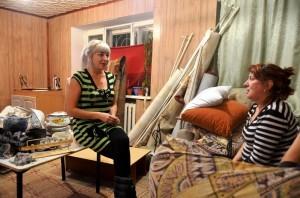 Мария Мичкарева с мамой Инной устроились в бывшей парикмахерской