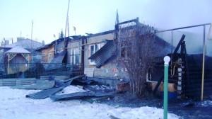 Сгоревший дом в Арамили