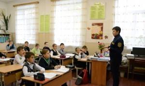 Урок по пожарной безопасности в школе п. Двуреченск