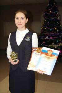 Виктория Собакина - победительница олимпиады по трем предметам