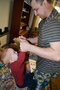 Денис Косенкин с сыном Артёмом