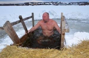 Первые купания в с. Черданцево