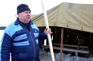В. А. Волков на кашинской проруби