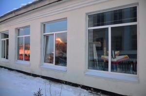 Новые окна в здании