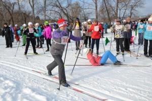 Лыжная эстафета педагогов