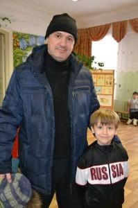 Андрей Федотенко с сыном Иваном