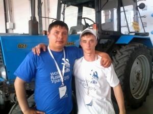 Иван Горохов и его преподаватель А. А. Алешин