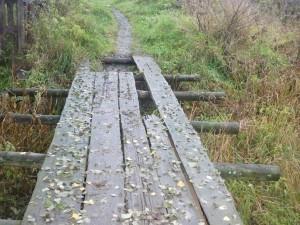 Старый мост в Октябрьском