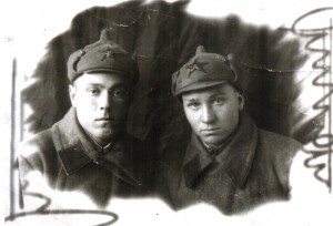 Степан Федорович Шабуров  с боевым товарищем