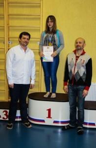 Награждение Юлии Колясниковой