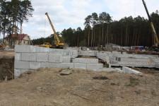 Стройка детского сада в Октябрьском май 