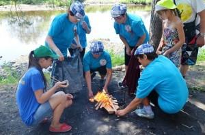 Сысертские ходоки на этапе Разжигание костра
