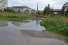 Лужа возле ЦРБ