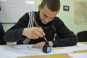 Участники квеста учились писать пером