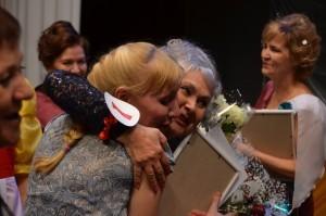 Нина Афанасьевна Посохова принимает поздравления