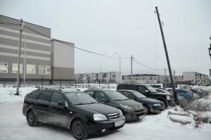 Столб у новой школы