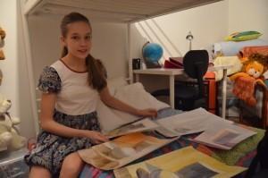 Летиция любит рисовать