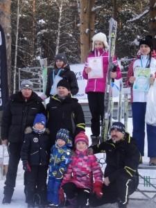 Марина Селехметьева и Дарья Стихина на пьедестале