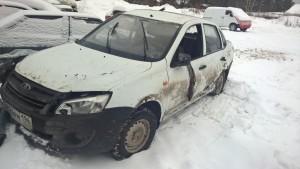 "Лада Гранта" после утопления в Исети