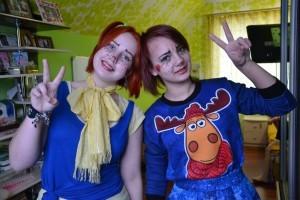 Оля Юрина и Лиза Кабанячая