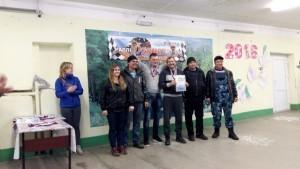 Награждение за первое командное место в ралли Оханск