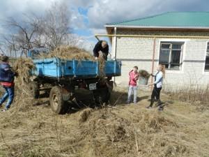 Субботник на территории Сысертского детского дома