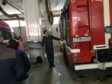 Школьники в гостях у пожарных