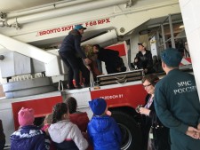 Школьники в гостях у пожарных