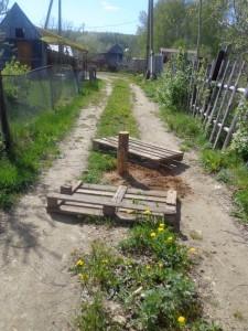 Самовольно установленный столб