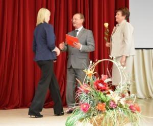 Награждение О. А. Прокопьевой