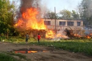 Пожары в двухэтажках