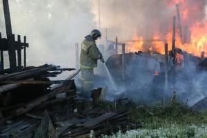 Пожары в двухэтажках